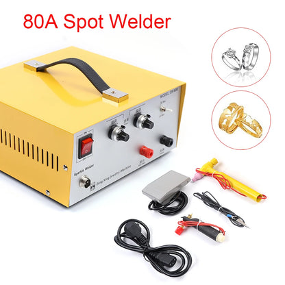 Spotlasser – Sieraden Lasmachine – Juwelierslasapparaat – Metaallasser – Puntsmid – 80A Vermogen – Compact En Draagbaar