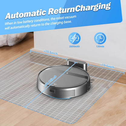 Robotstofzuiger – Dweilrobot – Stofzuigerrobot – Robotcleaner – Slimme Stofzuiger – 2-in-1 Dweilfunctie – Krachtige 2000Pa Zuigkracht