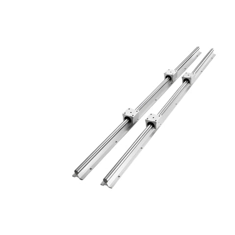 Lineaire geleiderails - Soepele beweging voor doe-het-zelf-haspels - SBR16 - Schuifblokken voor CNC-freesmachines - 16 mm-1500 mm - Zilver