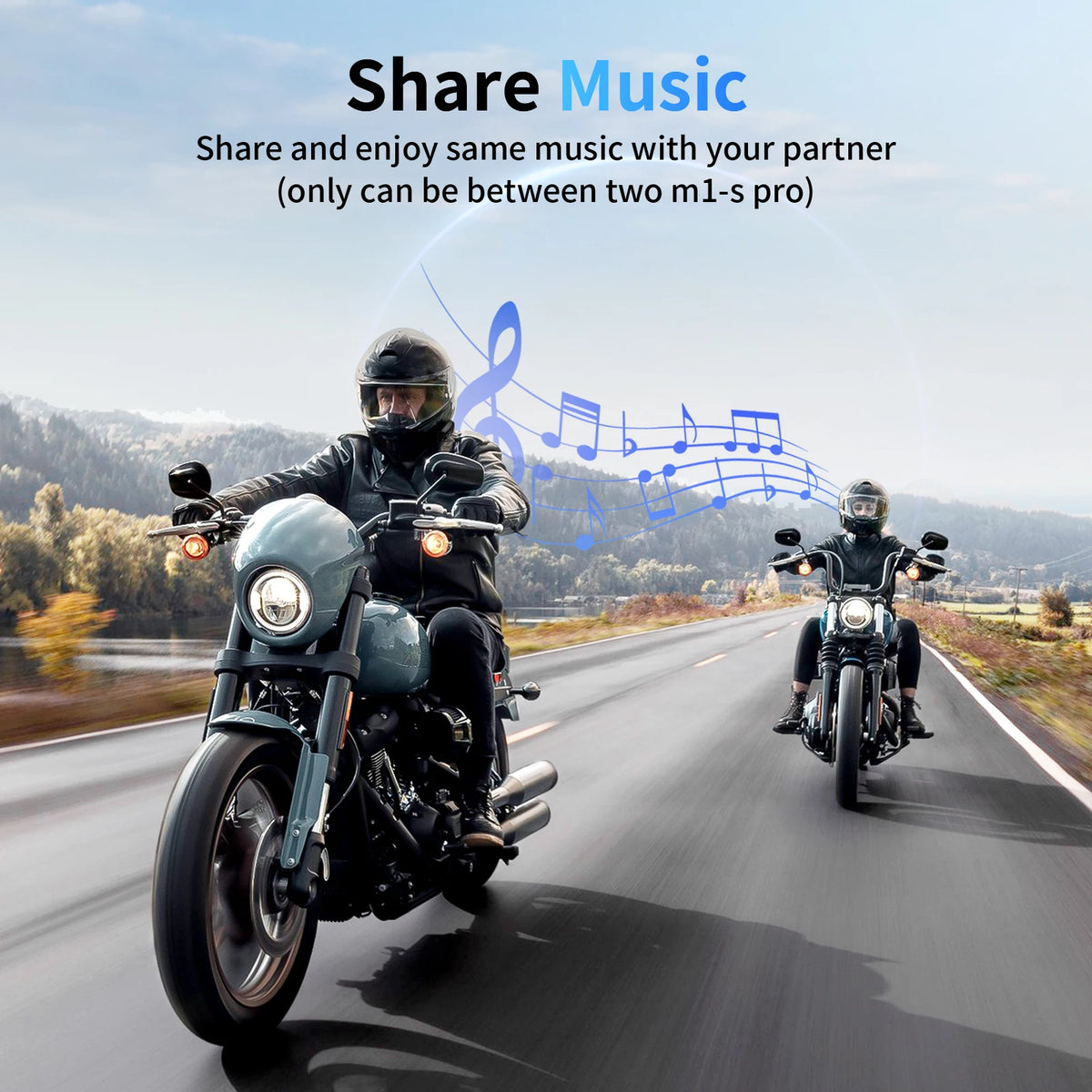 Motorfietsintercom - Helmintercom - MotorfietshelmHeadset - Bluetooth Helmintercom - Helm - Motorfietsaccessoires - 10 Riders - 2000M - QUORE