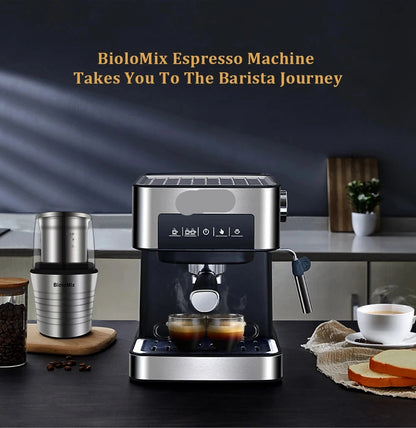 Espressomachine – Koffiezetapparaat – Cappuccinomachine – Melkopschuimer – 20 Bar Pomp – 1,6 Liter Watertank