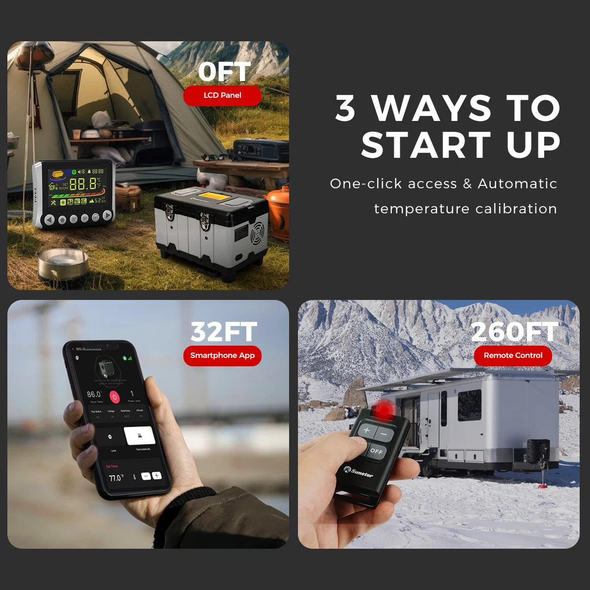 Dieselverwarming – Dieselkachel – Mobiele Verwarmer – Camperkachel – Vrachtwagenkachel – 8KW Vermogen – 5,2L Brandstoftank