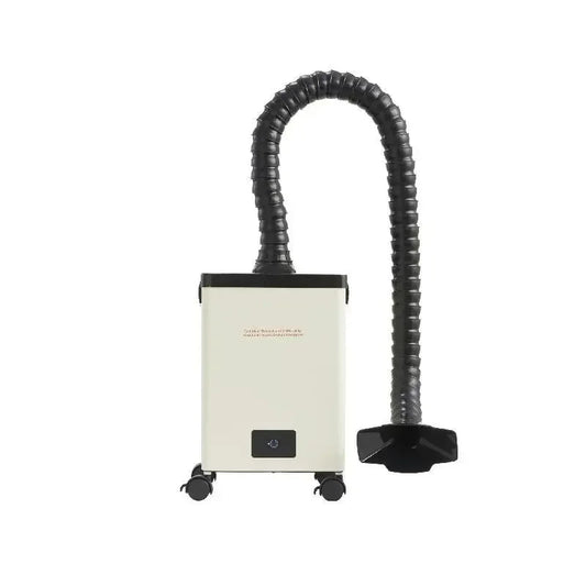 Fume Extractor - Rookafzuiger - 100W - Afzuiger Rook - Mini Lasapparaat - Mini Soldeerapparaat - Soldeerapparaat - Rookafzuiger Graveren - met 3-Fase Filters - Sterke Zuigkracht en Luchtzuiveraar - voor Lasergraveren - DIY en Lassen