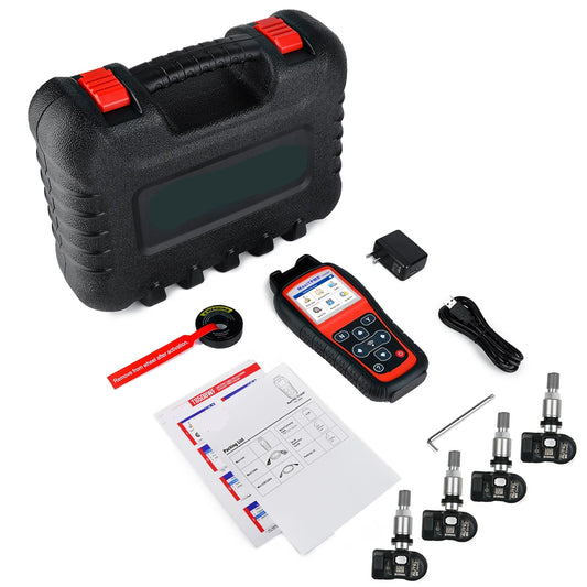 OBD2 Scanner - Diagnosecomputer - TPMS-Tool – Bandenspanningssensor Tester – TPMS Diagnostiek – Sensor Programmering – Wi-Fi Updates – Compact Lichtgewicht - Met WiFi 4-sensor
