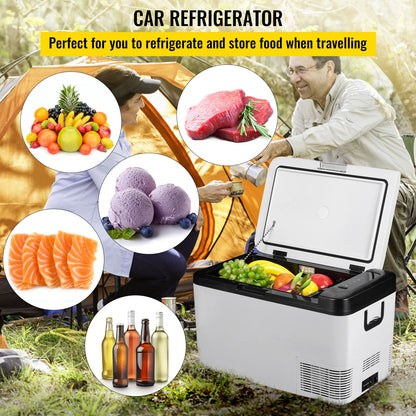 Draagbare Koelbox – Auto Koelbox – Mini Koelkast – Reis Koelbox – 25 Liter – Dual-Zone Koeling - QUORE