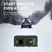 Jumpstarter - Jumpstarter voor Auto - 12V - 2500A - 10W - Startapparaat voor Auto - Jumpstarter met Powerbank - Multifunctionele Jumpstarter - Zwart