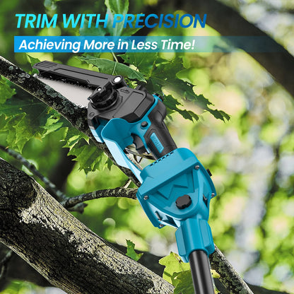 Brushless 600W Telescoping Pole Electric Chainsaw 8inch 2in1 High Branch Saw Garden Power Tool For 21V 18V Battery