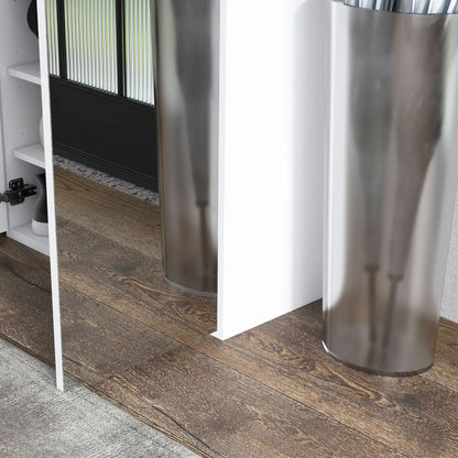 Schoenenkast – Schoenopberger – Schoenopslag – Schoenmeubel – Organisator – Melamine Hout – Vijf Verstelbare Planken - 60 x 32 x 95 cm - Wit