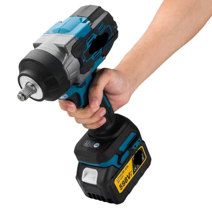 Slagmoersleutel - met Accu - Slagschroevendraaier - 2800Nm Draadloze -  Elektrische Schroevendraaier - Boormachine - 18V - 1/2 Inch - 2 Batterij Plastic Doos