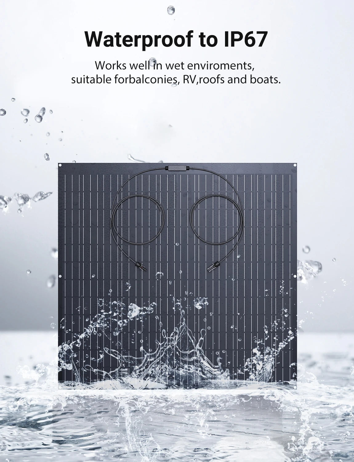 Flexibel Zonnepaneel – Draagbaar Zonnepaneel – Opvouwbaar Zonnepaneel – Mobiel Zonnepaneel – 240W Vermogen – 2 Mm Dun Ontwerp