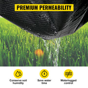 Garden fleece - Fleece cloth - Plant protection - Fleece cloth - Weed fleece - Drainage cloth - Woven ground cloth - 5 * 250ft - Landscape cloth