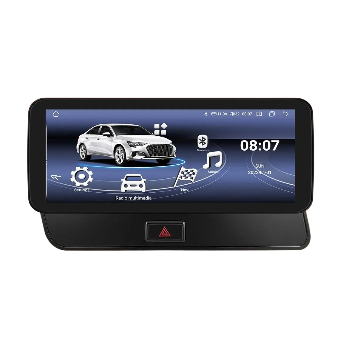 Autoradio Android 13 – Multimedia Speler – GPS Navigatie – 2DIN Radio – CarPlay Stereo – 10,25 Inch Scherm – 45W x 4 Uitgangsvermogen – 6GB RAM 32GB Opslag