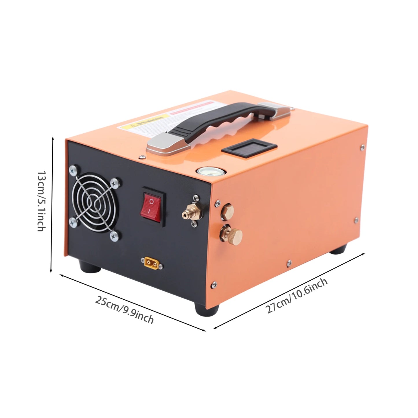 Hogedruk Luchtpomp – PCP Pomp – Compressor – Cilinder Vuller – Paintball Compressor – RVS & Koper – 300W Motor – Compact & Draagbaar