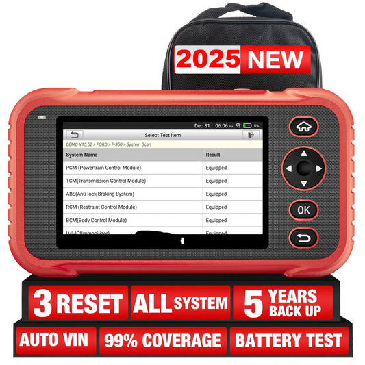 Autodiagnose Scanner – OBD2 Scanner – Foutcode Lezer – Auto Diagnosetool – Live Data Analyse – 3 Resetfuncties – WiFi Updates