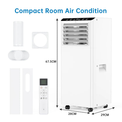 Mobiele Airconditioner – Mobiele Airco – Verplaatsbare Airco – Draagbare Airconditioner – 7000 BTU Koeling – Ontvochtigingsfunctie