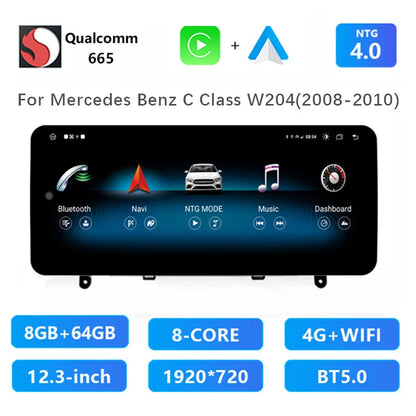 Autoradio – Multimedia Radio – Auto Stereo – 1-DIN Speler – Navigatie Systeem – 12,3 Inch Scherm – Snapdragon 665 Processor – Draadloos CarPlay & Android Auto