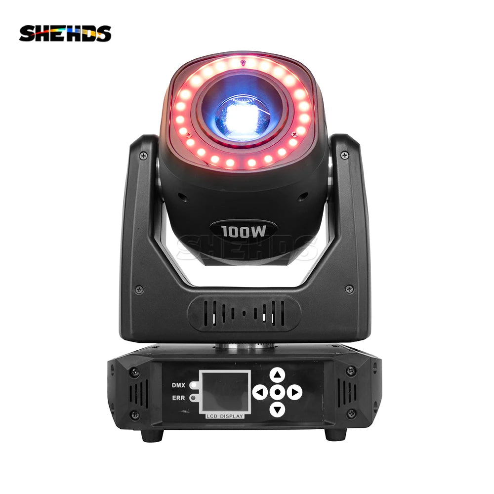 100W LED Spot – DJ Verlichting – Podiumlamp – Disco Licht – Effect Lamp – GOBO & Prism Effecten – 16-Kanaals DMX Besturing