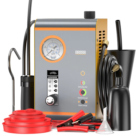 Rooktester – Rookmachine – Lekdetectie – Lekkagetester – Rookgenerator – 12V Aansluiting – 23 Accessoires
