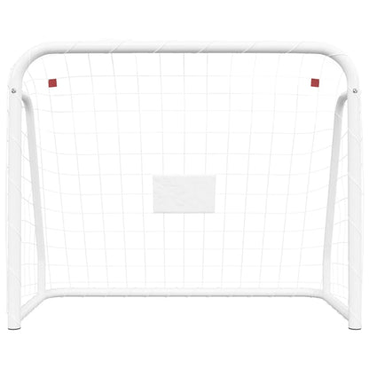 Voetbaldoel - 214 x 75 x 152 cm - Voetbaldoel gemakkelijk op te bergen - Voetbalnet voor voetbal - Doelpaal - Junior sporttraining - Opvouwbaar - Draagbaar - Voetbalnet voor kinderen - Wit