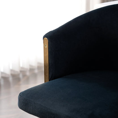 Barkrukken – Barstoelen – Keukenstoelen – Design Stoelen – Verstelbare Hoogte – Velvet Zitting – Antislip Voet