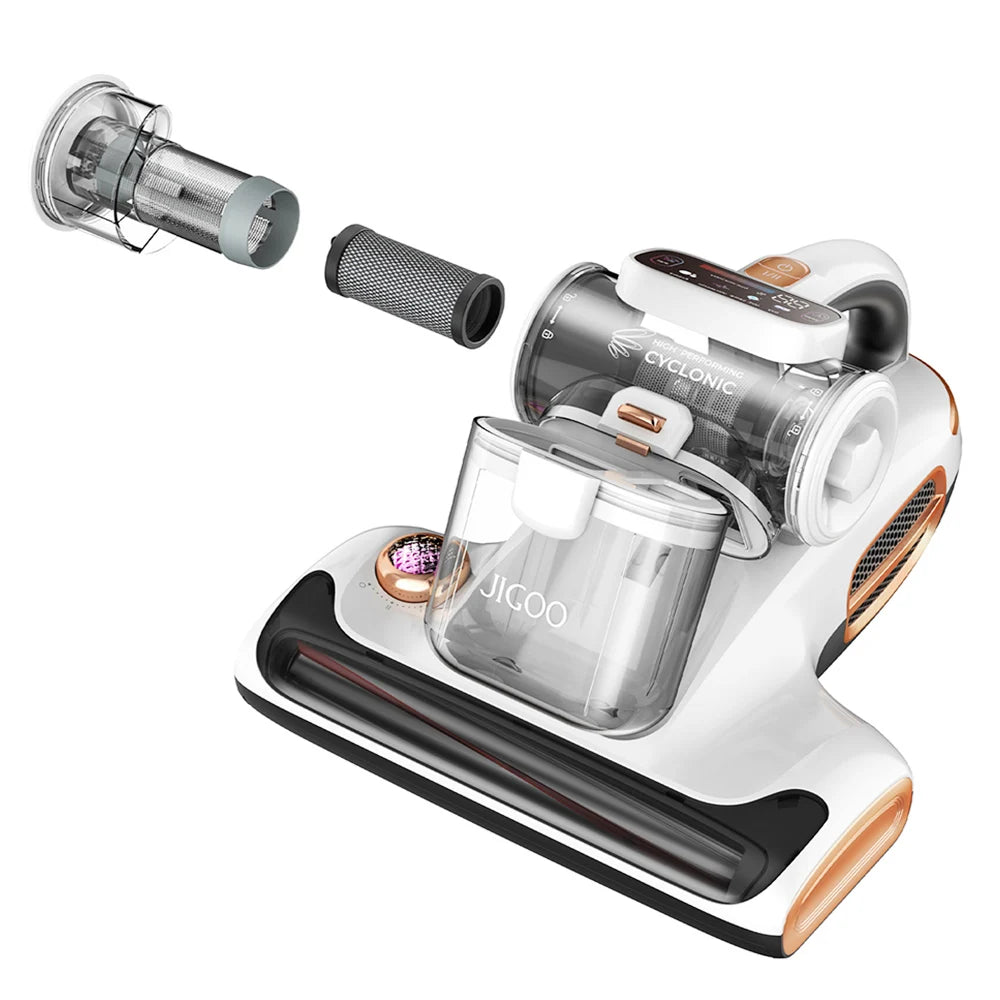 Bedstofzuiger – Matrasreiniger – Stofmijtzuiger – Allergievrije Stofzuiger – Bekledingsreiniger – 700W Zuigkracht 15 kPa – UV-Lamp en Warmeluchtfunctie