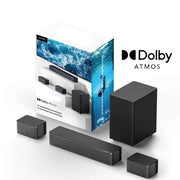 Soundbar - Soundbar for TV - Speakers - Speaker cables - Speaker - 3D Surround Soundbar - 87dB - 50Hz-20KHz - Black