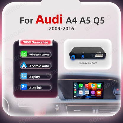 Draadloze CarPlay Adapter – Android Auto Interface – Bluetooth Connector – Auto Multimedia Upgrade – Audi MMI 3G Compatibel – Plug & Play Installatie – GPS Navigatie Met Realtime Updates - QUORE