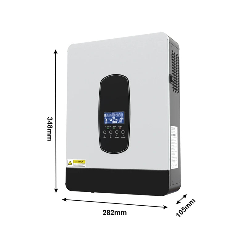 Omvormer – Spanningsomvormer – Inverter – Stroomomzetter – Solar Omvormer – 10000W Zuivere Sinusgolf – 48V DC Naar 230V AC - QUORE