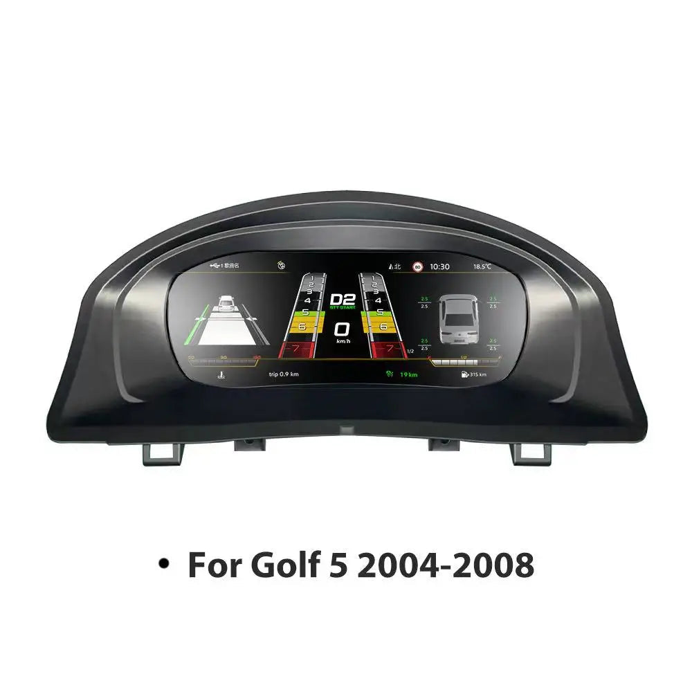 Digitale Dashboard Cluster – Digitaal Instrumentenpaneel – LCD Dashboard – Auto Display – Virtual Cockpit – 10,25 Inch HD Scherm – Plug & Play Installatie – Voor Caddy 2016-2020 - QUORE