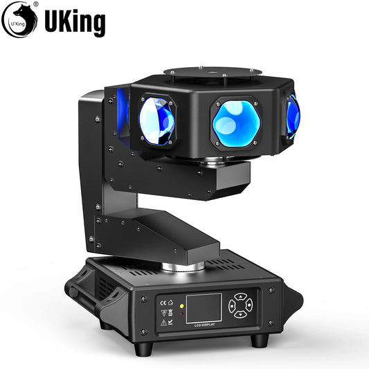 Movinghead verlichting – LED Moving Head – DJ Licht – Podiumverlichting – Disco Lamp – 240W RGBW LED – 360° Rotatie met DMX512