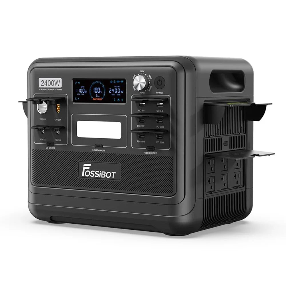 F2400 Draagbare Zonne-Generator – Power Station – Portable Accu – Noodstroomvoorziening – Zonne-Accu – 2048Wh Capaciteit – 2400W Zuivere Sinusgolf Uitgang