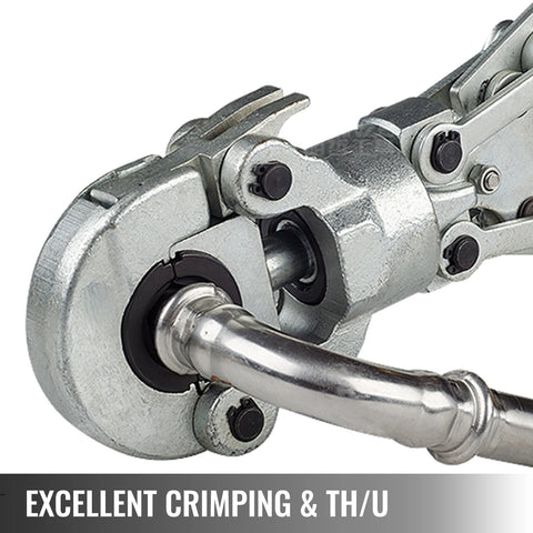 Vevor - Hydraulische Krimptang - Deelbare Hydraulische PEX Pijp Krimptang - U/V/TH-vormige bekken - Handbediend Persgereedschap - Loodgietersgereedschap - Koperen Roestvrijstalen Buizenradiaalpers