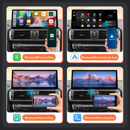 12.3'' Ultra-thin Linux Screen Car Multimedia Display For BMW 1 2 Series F20 F21 F22 F23 NBT EVO Wireless CarPlay Android Auto