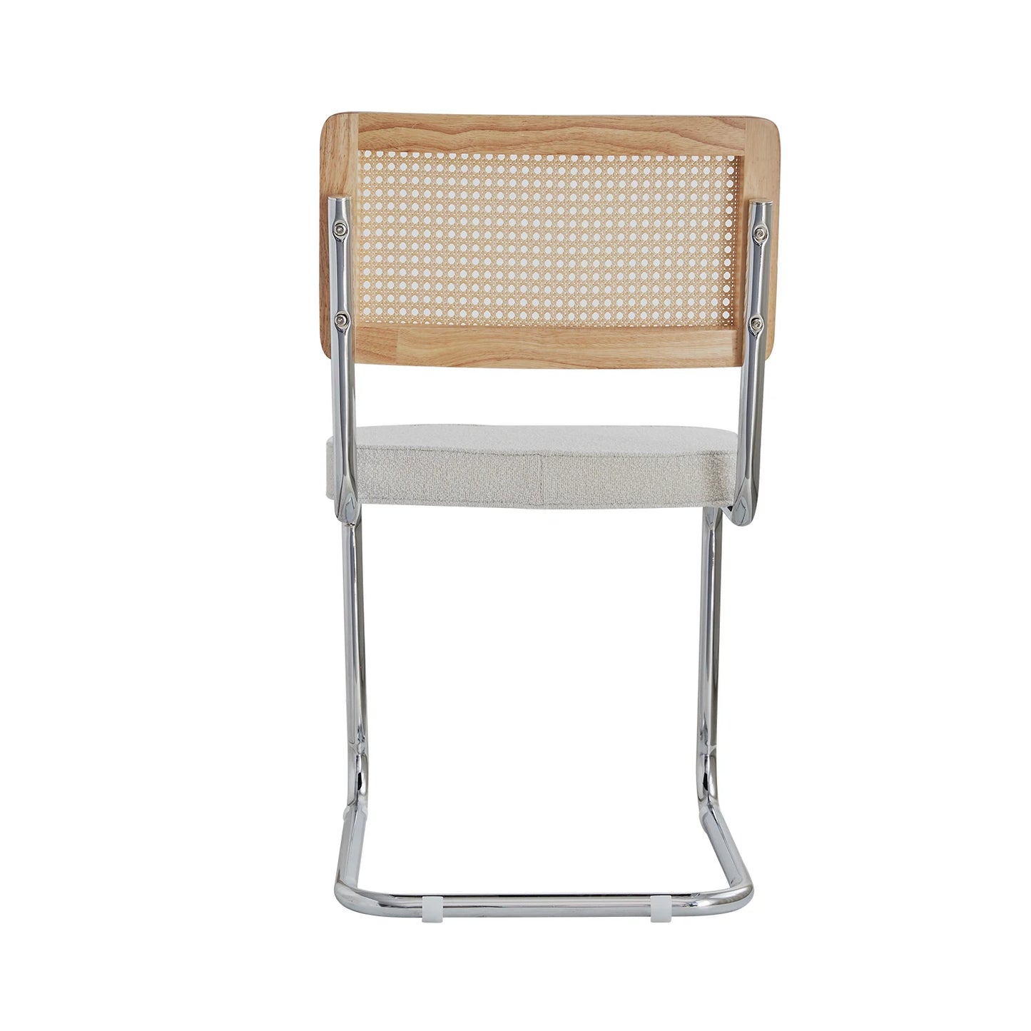 Set of 2 / 4 Vintage Dining Chair Plastic Rattan Chair Home Bedroom Desk Back Stool Bow Grain Velvet Cushion Seat Black / White
