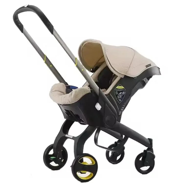 Compact Baby Stroller Car Seat 2 in 1 Easy Folding Portable Pushchair EU R44 Certified Safety Travel System for Newborn