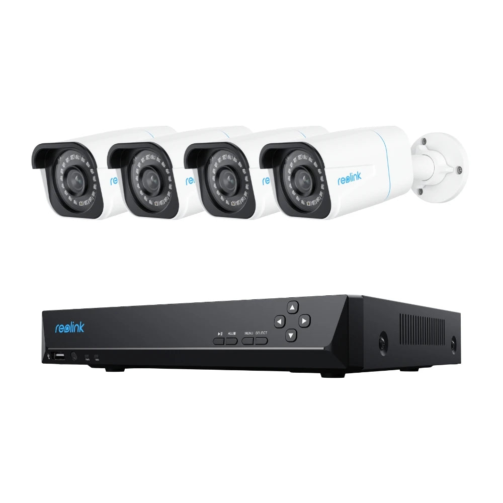 4K Beveiligingssysteem – Beveiligingscamera Set – CCTV Camerasysteem – Video Bewaking – 8MP Ultra-HD Camera’s – Nachtzicht & Bewegingsdetectie
