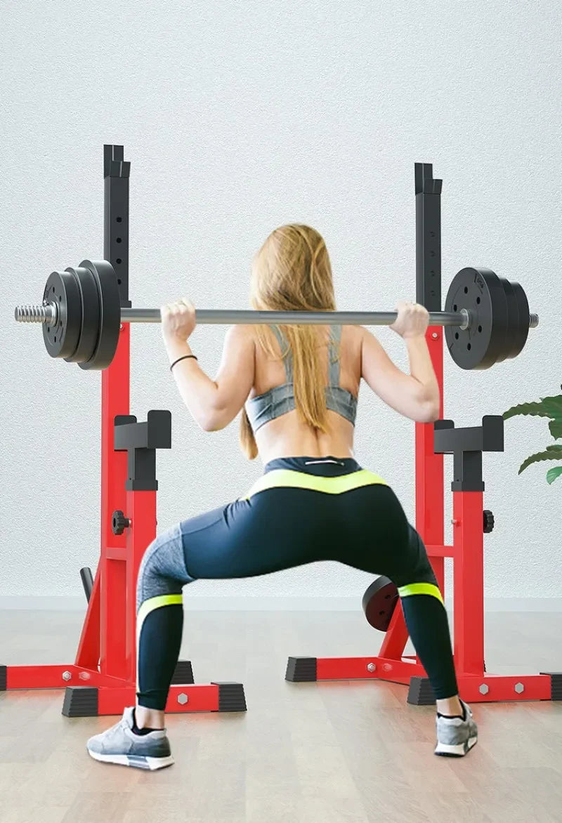 SOPORTE ESTANTE JAULA AJUSTable Para BARRA Y PESAS, SQUAT Rack, PARA ENTRENAMIENTO Musculation, SENTADILLAS, ENVIO DESDE