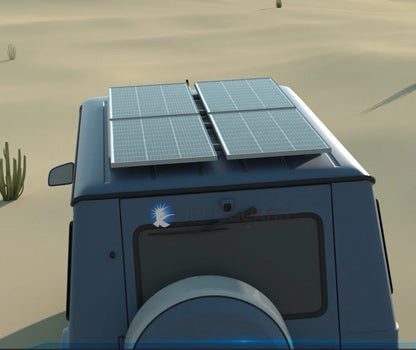 Zonnepaneel - Zonnepanelen - Monokristallijne Solar Kit - Waterdicht - met Glas - en Aluminium Frame - Lichtgewicht - 12V - 600W - 4stuk - voor Boot - Camper - Caravan - RV of Tuin