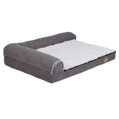 Hondenbed - Orthopedisch Hondenbed - Hondenkussen - L-vormig - Duurzaam en Stijlvol - Wasbare Hoes - Waterdichte Lining -Dubbel Extra Grote