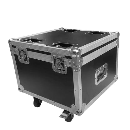 Flightcase Moving Head – Vervoerskoffer Lichtcase – Transportkist Lichtbox – Beschermkoffer Verlichting – Op Maat Gemaakt – Premium Lederlook – EVA Foam Bescherming – Ingebouwd Accessoirevak – Afmetingen 54,5x52x39 cm