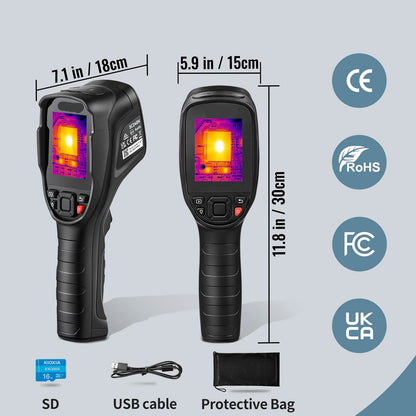 Warmtebeeldcamera - Warmtecamera - Infrarood Camera - Thermische Beeldcamera - 240x180 IR - Hoge Resolutie Thermische Imager - Professionele Reparatie Camera - Lekkage Detectie - PCB Inspectie - Voor Pijpleidingen en Onderhoud