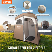 Vevor - Shower Tent - Camping Shower Tent - Outdoor Camping Tent - Portable - 83x42x83in - Fitting Room Tent - 190T Dacron - 210D Oxford