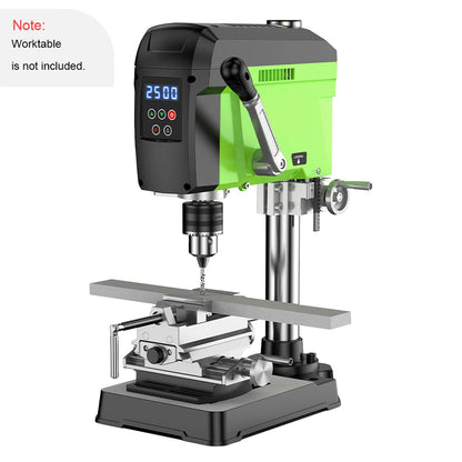 Tafelboormachine - 710W - 1-16mm - Variabele Snelheid - 60Hz - Werktafel - kantelbaar - Dieptestop - Kolomboormachine  - Tafelkolomboormachine - Groente - QUORE