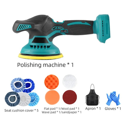 Cordless Car Polisher For Makita Battery Wireless Car Polishing Machine 6 Gears Electric Polish Machines Adjustment Power Tools