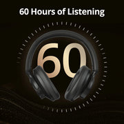 Draadloze Bluetooth Hoofdtelefoon - Gaming Headset - Draadloos - Hybride Noise Cancelling - 500mAh - 60 Uur Luisteren - Natuurlijke Pasvorm - Wit