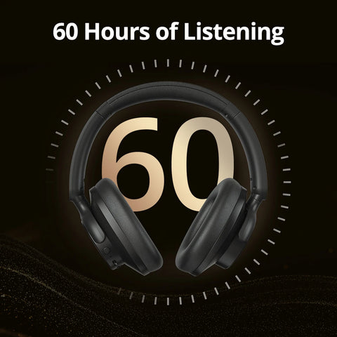 Draadloze Bluetooth Hoofdtelefoon - Gaming Headset - Draadloos - Hybride Noise Cancelling - 500mAh - 60 Uur Luisteren - Natuurlijke Pasvorm - Wit