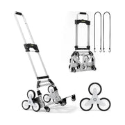 Trapklimwagen - Steekwagen - Verstelbare Handgreep - 220lbs Draagvermogen - Opvouwbaar - 32.3-45.7in - 4 Wielen - QUORE