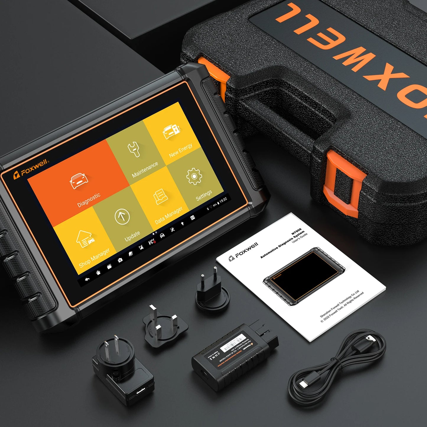 Diagnosetool Auto – OBD Scanner – Foutcode Uitlezer – Auto Scanner – Elektronische Systeemdiagnose – 8-Inch Touchscreen – Draadloos Met Bluetooth