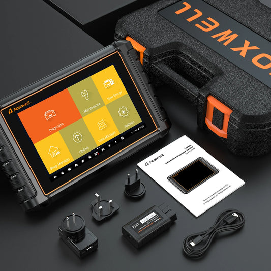 Diagnosetool Auto – OBD Scanner – Foutcode Uitlezer – Auto Scanner – Elektronische Systeemdiagnose – 8-Inch Touchscreen – Draadloos Met Bluetooth