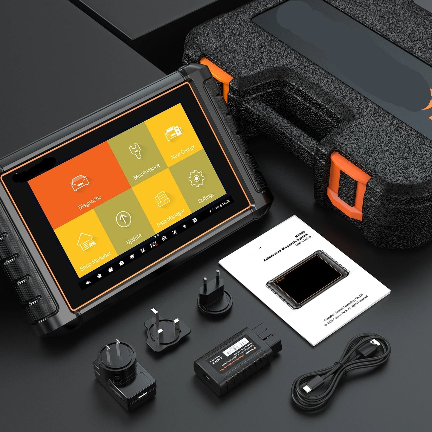 OBD2 Diagnosetool – OBD Scanner – Autodiagnose – Foutcodelezer – ECU Codering – 8-Inch Touchscreen – Bidirectionele Controle